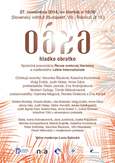 oáza hladko-obratko 27.11.2014 18.00 hod